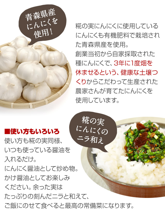 糀の実 にんにく90g 糀屋本店 糀・麹 塩糀 甘酒・甘糀 糀の調味料販売・通販専門店